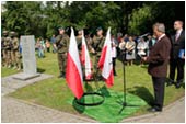Obelisk ku pamięci mjr Krzysztofa Woźniaka - 28.06.2015.