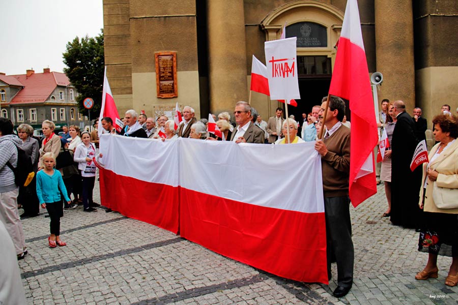 MARSZ w obronie TV TRWAM w Dzierżoniowie 02.09.2012. - foto: Kazimierz Janeczko.