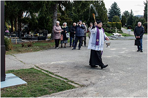 Uroczysto powicenia nowego krzya na cmentarzu komunalnym - 16.03.2024.